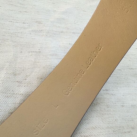 Banana Republic Black Leather Statement Belt L (NEW) - Picture 7 of 8